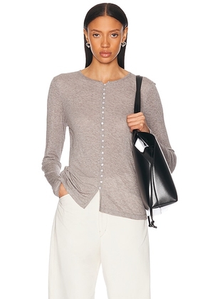 By Malene Birger Janes Top in Fossil - Light Grey. Size S (also in ).