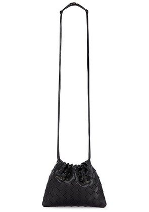 Bottega Veneta Small Intrecciato Dustbag in Black & Gold - Black. Size all.