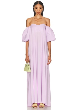 CAROLINE CONSTAS Palmer Gown in Lavender - Lavender. Size M (also in S, XS).