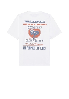 Carhartt WIP Arcan T-Shirt in Heavy Stone Wash White - White. Size L (also in M, S, XL).