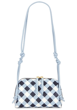 Bottega Veneta Concert Pouch in Abyss  Ice White  & Gold - White. Size all.