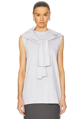 Acne Studios Emet Top in Grey Melange - Light Grey. Size S (also in ).