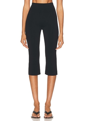 EAVES Janith Capri Pant in Black - Black. Size M (also in L, S, XL, XS, XXS).