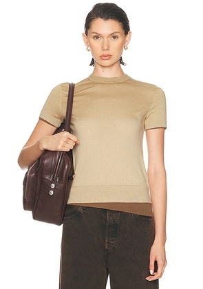 Acne Studios Kreien Silky Wool Top in Sand Beige - Beige. Size M (also in L, S, XS).
