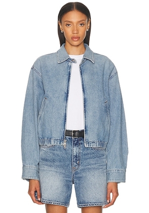 AGOLDE Nile Jacket in Space - Blue. Size XL (also in L, M, S, XS).