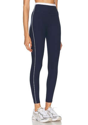 Beyond Yoga Spacedye Trophy High Waisted Midi Legging in Nocturnal Navy & Cloud White - Navy. Size L (also in S, XS).