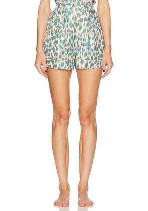 ERES Palmeraie Short in Fauve Translucide - Sage. Size 40 (also in 42).