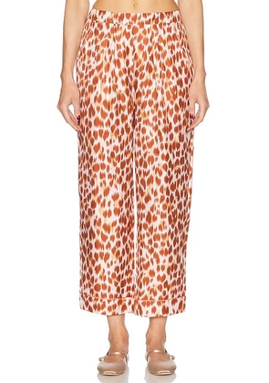 ERES Jaragua Pajama Pant in Fauve Acajou - Rust. Size 40 (also in ).