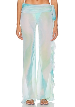 Bananhot Shawn Pant in Green Lagoon - Mint. Size M (also in S).