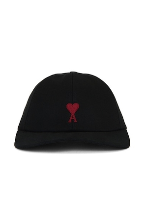 AMI Paris Cap in Black - Black. Size all.