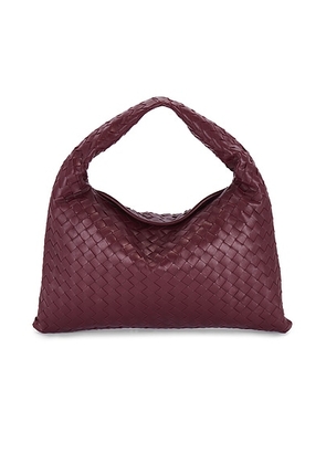 Bottega Veneta Hop Bag in Barolo & Muse Brass - Burgundy. Size all.
