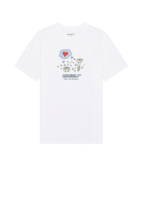 Carhartt WIP Work Life Romance T-Shirt in White - White. Size L (also in XL).