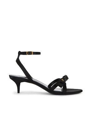Balenciaga Nano Bow Sandal in Black & Gold - Black. Size 37 (also in 36, 39, 40).
