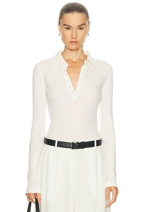 Citizens of Humanity Shaea Polo in Pashmina - Ivory. Size L (also in M, S, XS).