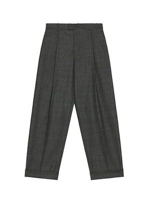 Bottega Veneta Wool Prince Of Wales One Pleat Trousers in Black  Chalk  & Blue - Black. Size 50 (also in ).