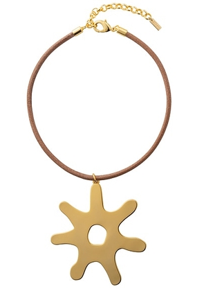 Eliou Soleil Necklace in Gold Plated - Metallic Gold. Size all.