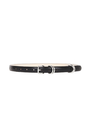 DEHANCHE Constance Belt in Black & Silver - Black. Size L (also in M, S, XS).