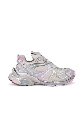 Balenciaga Runner 2 Sneaker in Beige  Grey  Yellow  & Pink - Pink. Size 37 (also in 36, 39, 40, 41).