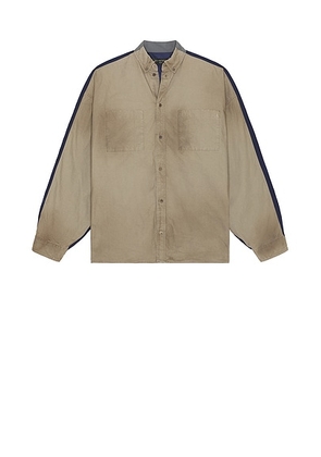 Balenciaga Tracksuit Shirt in Dark Beige - Brown. Size 2 (also in ).