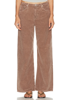 AGOLDE Keira Wide Leg Jeans in Ceramic - Brown. Size 24 (also in 25, 26, 27, 29, 30, 31, 32, 33, 34).