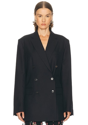 Dries Van Noten Bayfa Jacket in Navy - Navy. Size 36 (also in 34, 38, 40, 42, 44).
