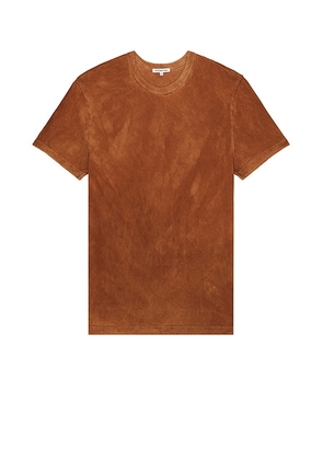 COTTON CITIZEN The Classic Crew Neck Tee in Vintage Pecan - Brown. Size M (also in S).