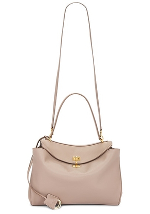 Balenciaga Rodeo Medium Grained Leather Top Handle Bag in Sesame - Tan. Size all.