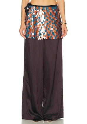 Dries Van Noten Gabrina Skirt in Blue - Blue. Size 34 (also in 36, 38).