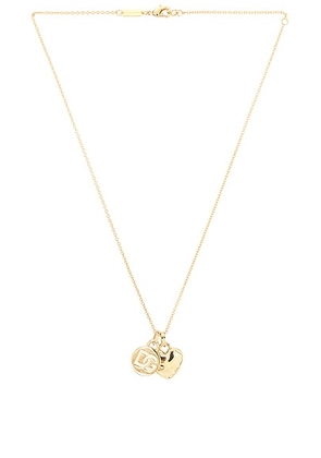 Dolce & Gabbana Logo Necklace in Gold - Metallic Gold. Size all.