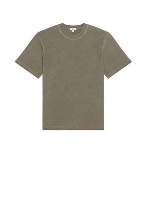 AGOLDE Asha Mock Neck Tee in Flint - Grey. Size L (also in M, S, XL/1X).