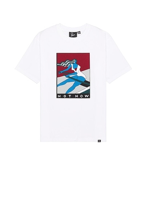 By Parra Into Nowhere T-Shirt in White - White. Size M (also in L).