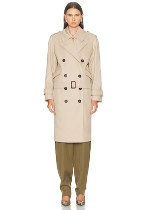 THE ATTICO Trench Coat in Beige - Beige. Size 36 (also in 38, 40, 42).