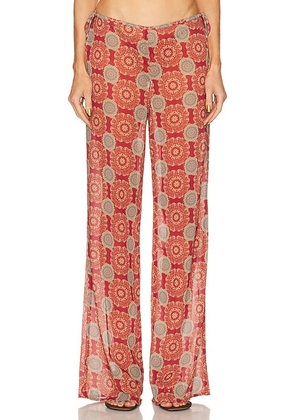 Bananhot Grace Pant in Paradise Passion - Red. Size L (also in XL).