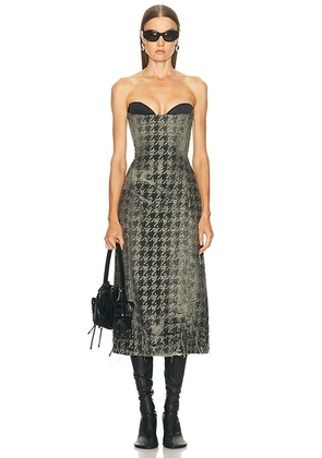 Diesel Strapless Midi Dress in Black - Black. Size L (also in ).