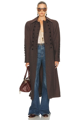 Chloe Double Breasted Coat in Grey - Grey. Size 34 (also in 36, 38).