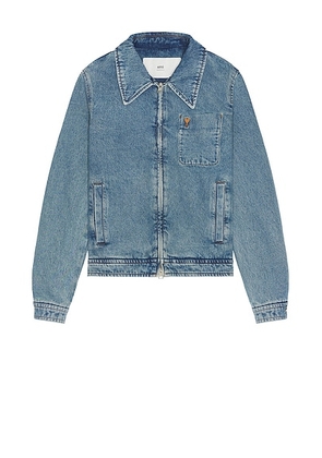 AMI Paris Blouson ADC in Used Blue - Blue. Size M (also in L, S).