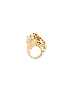 Demarson Shell Ring in Gold - Metallic Gold. Size 7 (also in ).