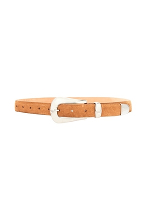 DEHANCHE Colette Belt in Caramel & Silver - Tan. Size L (also in M, S).