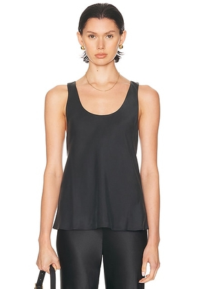 EAVES x Coco Nico Silk Tank in Black - Black. Size XL (also in L, M, S, XS, XXS).