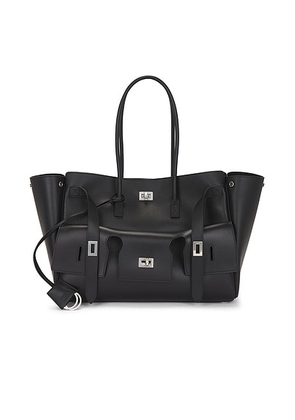 Balenciaga Bel Air Medium Carry All Bag in Black - Black. Size all.