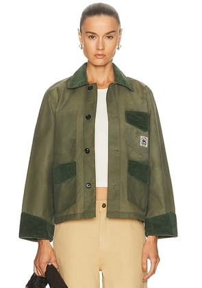 BODE Waxed Craft Jacket in Light Green - Green. Size M (also in S).