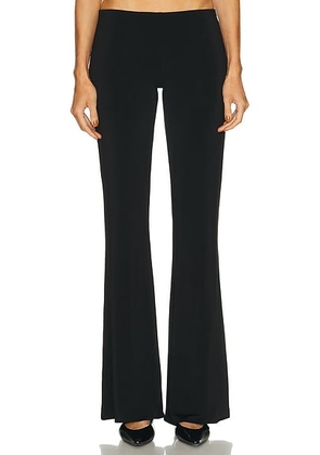 EAVES Ira Low Rise Easy Pant in Black - Black. Size L (also in M, S, XL, XS, XXS).