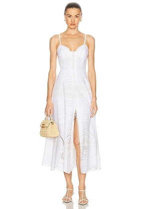 Charo Ruiz Ibiza Catta Dress in Ivory Nelum - Ivory. Size L (also in M, S, XS).