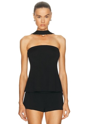 EAVES Analia Top in Black - Black. Size L (also in M, S, XS, XXS).