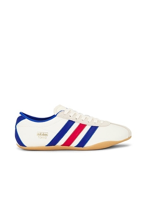 Adidas Originals Tokyo in Cream White  Royal Blue  & Gum - White,Blue. Size 6 (also in 10, 6.5, 7, 7.5, 8, 8.5, 9).