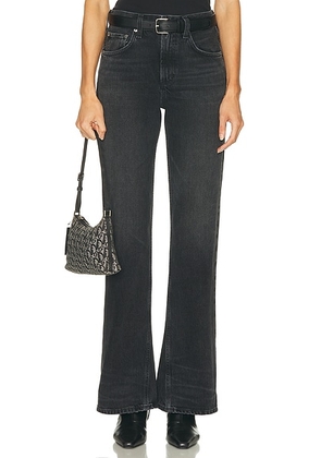 AGOLDE Mid Rise Kick Boot Jeans in Obscure - Black. Size 26 (also in 24, 27, 28, 32, 33, 34).