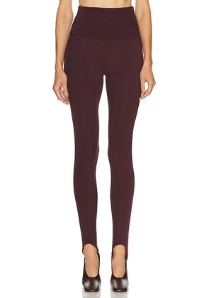 Dries Van Noten Tiflet Pants in Burgundy - Burgundy. Size M (also in L).