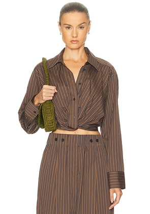 A.L.C. Leo Top in Brown Multi - Brown. Size 0 (also in ).