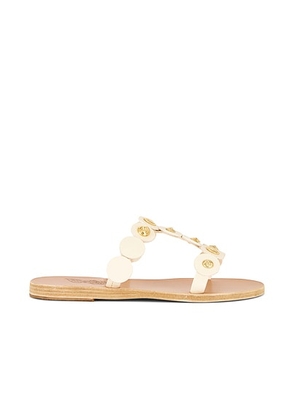 Ancient Greek Sandals Daryl Sandal in Off White - Cream. Size 36 (also in 37, 38, 39, 40, 41).