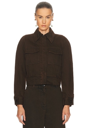 Dries Van Noten Vistam Jacket in Brown - Brown. Size 34 (also in 36, 40).